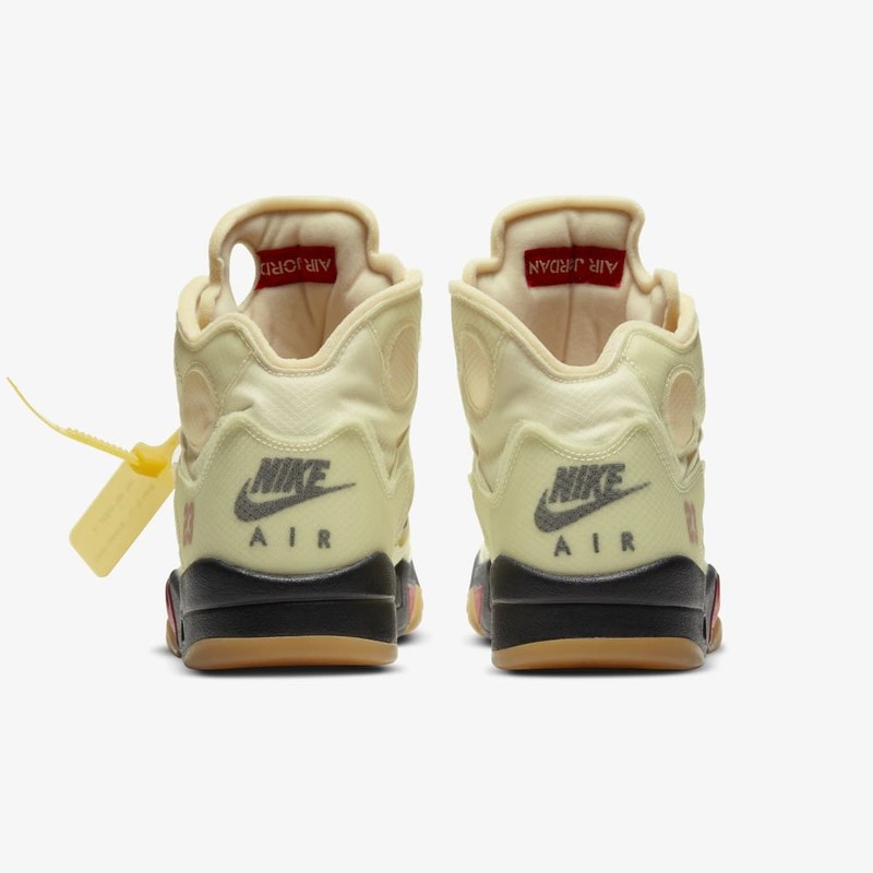 OffWhite x Air Jordan 5 Fire Red DH8565100 Grailify